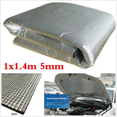 $35 • Buy 5mm Car Hood Engine Heat Mat Sound-Absorbing Pad Shield Noise Insulation 1mx1.4m