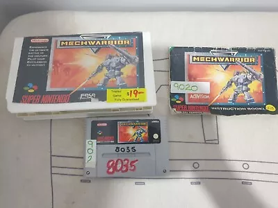 Mechwarrior SNES PAL With Book And And Exrental • $50