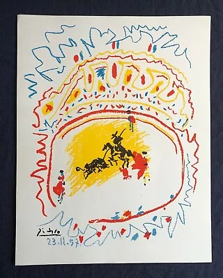 $479.20 • Buy Pablo Picasso, LA PETITE CORRIDA, The Bullfight Original Lithograph Plate Signed