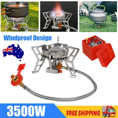 Outdoor Picnic Gas Jet Portable Stove Cooking Hiking Camping Burner Cooker Gear • $14.99