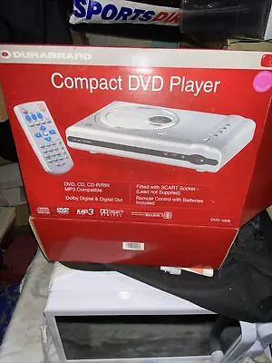 NEW Durabrand Compact DVD Player (DVD CD CD-R/RW MP3) Region 2 With Remote • £15