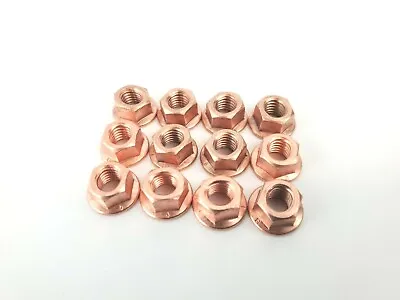 12pcs Mercedes 8mm Exhaust Nuts Copper W201 W124 W126 W108 W163 1201420072  • $15.99