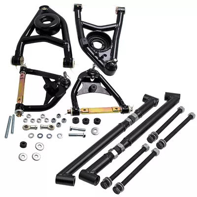 Front Control Arms + Rear Trailing Arm Brace Kit For GM A Body 68-72 Chevelle • $334.65