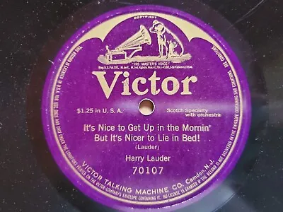 $7.99 • Buy HARRY LAUDER* 78 RPM 12  Victor US Shellac LP