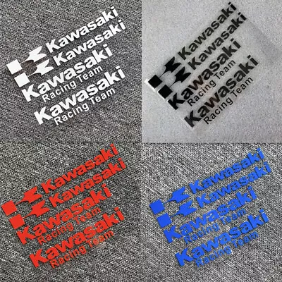 Motorcycle Fuel Tank Emblem Decals Reflective Stickers For Kawasaki Racing Team • $11.52