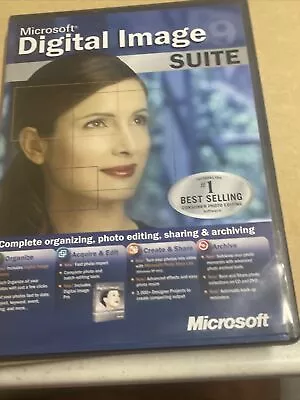 Microsoft Digital Image Suite 9: Windows OS Excellent W/ CD Set Fast Ship • $21.20