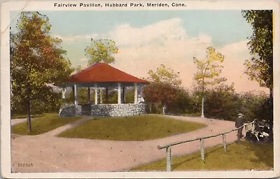 VTG Postcard ~ MERIDEN CONNECTICUT ~ Fairview Pavilion At Hubbard Park C.1910 • $5.25