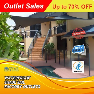 $30.09 • Buy *Square Triangle Rectangle Waterproof Sun UV Block Shade Sail Grey Patio Canopy