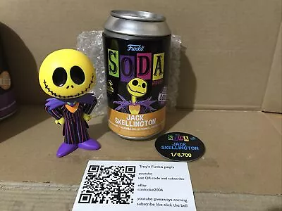 Funko Soda Vinyl Can Common Jack Skellington 8000 Pcs Blacklight Combined Post • $12.50