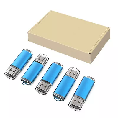 Wholesale 5/10/50/100pcs 2GB USB 2.0 Metal USB Flash Drive USB Memory Stick Blue • $27.50