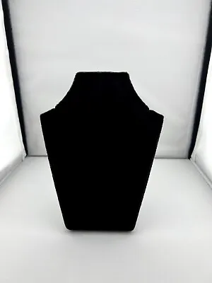 £5 • Buy Necklace Display Stand - Black Velvet 20cm Tall - Necklet Pendant Chain