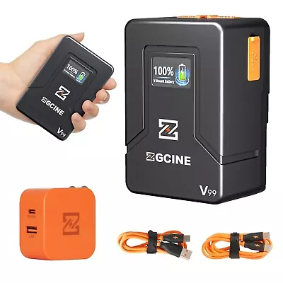 ZGCINE ZG-V99 V6 Mini Camera V-Mount Battery With PD65W Charger For BMPCC ZCAM • $328.90