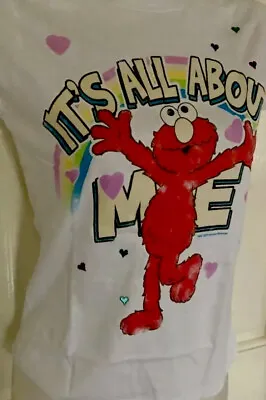 £14.50 • Buy Ladies Elmo Its All About Me T-Shirt Size XS  Sesame Street Nwt