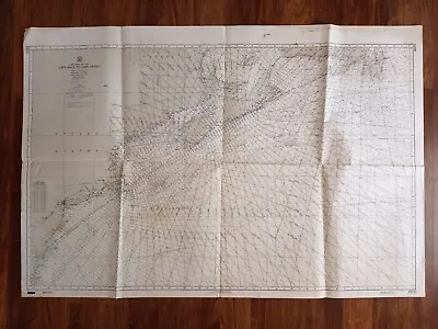 ORIGINAL ANTIQUE MAP NAUTICAL CHART Cape Race Henry Boston Cape Cod Nantucket • $195