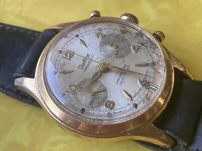 1960s? Judex  Suisse Chronograph 17J -Landeron 187 Working Swiss Plaque 10M • $72