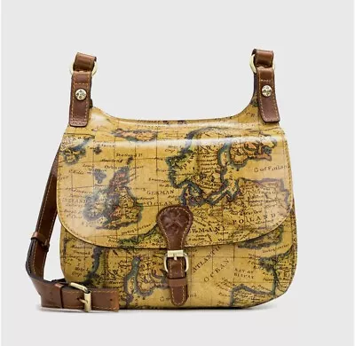 Patricia Nash  London Saddle Bag European Map London Genuine Leather Medium • £191.10