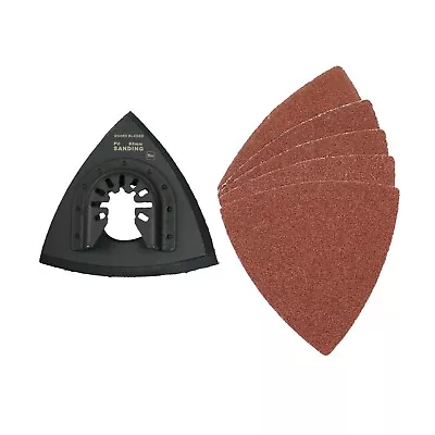 £6.50 • Buy Shark Blades Multi Tool Sander Pad And 5 P60 Sanding Sheets Delta Bosch Fein AEG