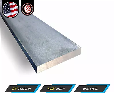 1/4  X 1-1/2  Metal Flat Bar - Mild Steel - Flat Metal Stock - 48  Long (4-ft) • $17.75