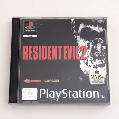 Genuine Sony PlayStation 1 PS1 Resident Evil 2 Game PAL AUS Tested & Working! • $99