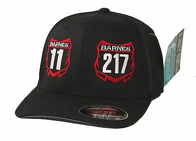 Custom Motocross Hat Mx 2 Number Plate Just Ride Flexfit Cap • £44.39