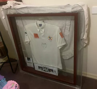 $1399 • Buy Mark Waugh  Hand Signed Limited Edition 170 / 349 Test Shirt Framed Coa Glass