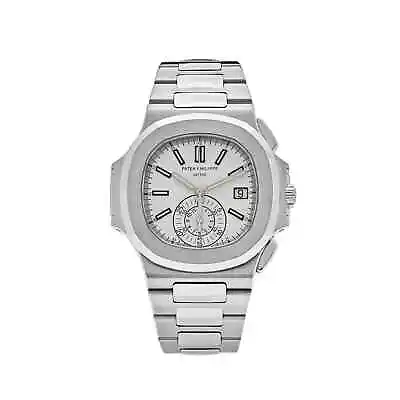 Patek Philippe Nautilus 5980/1A-019 Chronograph Date Stainless Steel White Di... • $108500