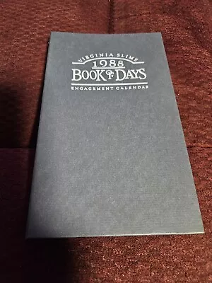 Virginia Slims Book Of Days Illustrated Engagement Calendar 1988 - Never Used • $15