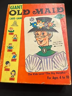 Vintage Used Old Maid Card Game In Box - Incomplete. Great For Crafts! • $5