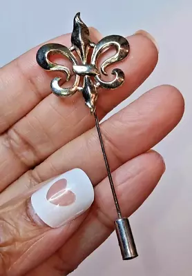 Vintage Fleur De Lis Stick Pin Shaped New Orleans Saints Jewelry Accessories • $5.94