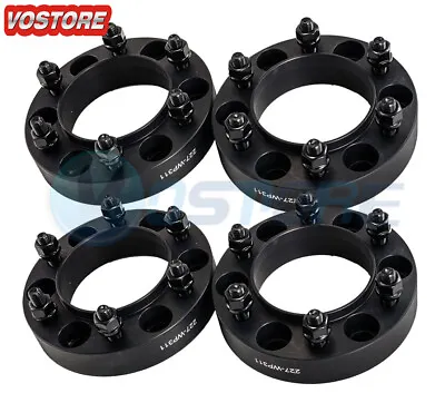 $84.50 • Buy (4) 1.25'' Hubcentric Black Wheel Spacers Adapters 6x5.5 For Tacoma 4-Runner FJ