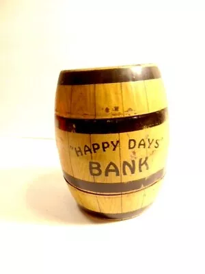 Old J. Chein Tin Happy Days Barrel Bank Lock Is Broken And No Key • $8.50