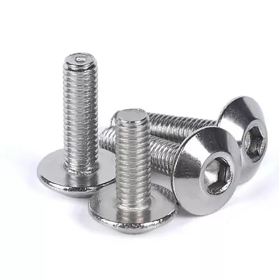 M5 M6 Button Head Truss Head Bolts Allen Key Hex Socket Screws Stainless Steel • $3.07