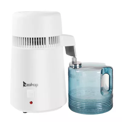 4L Electric Water Distiller Countertop Water Purifier Machine With BPA Free Jug • £57.98