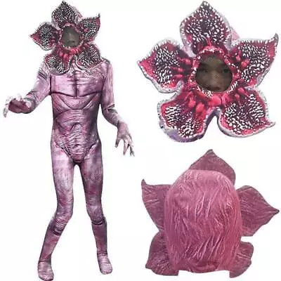 Kids Stranger Things Demogorgon Monster Jumpsuits Sets Halloween Cosplay Costume • £15.99