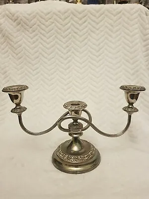 Ianthe Silver Plate 3 Branch Candelabra   • £25