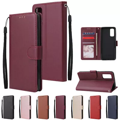 For Samsung S21 S20 FE Note20 Ultra S10 S9 Plus Wallet Leather Luxury Case Cover • $13.19