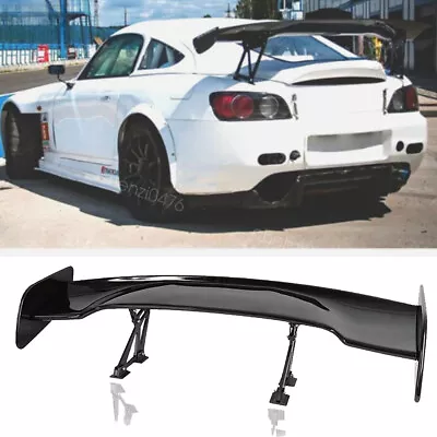 For Honda S2000 JDM GT  46  Rear Trunk Spoiler Racing Adjustable Wing BLACK • $104.99