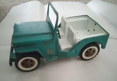 1970S Tonka Jeep Jeepster Teal Pressed Steel Toy Car Distressed  • $24.95