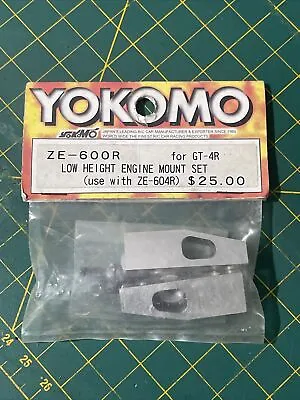 Yokomo Low Height Engine Mount Set (use Whit ZE-604R) For GT-4R. (ZE-600R) • $50