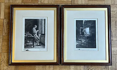 A Pair Of Edwardian Engravings - Both Signed And Produced By Harry C Dickins • £100