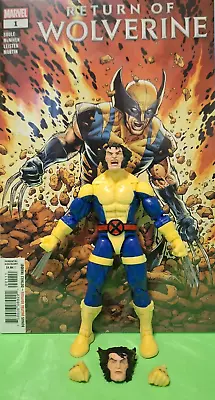 Marvel Legends WOLVERINE RETRO SERIES + GREAT COMIC THE RETURN Of WOLVERINE # 1 • $19.99