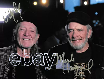 Willie Nelson & Merle Haggard 8.5x11 Signed Autograph Reprint  Mint  {SHIPS FREE • $15