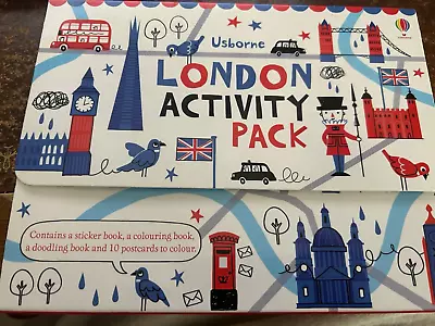 Usborne London Activity Pack- Colouring Doodle Books Postcards • £12