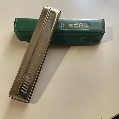 M. Hohner No. 2409   Echo  Vintage Harmonica Made In Germany Case - Key Of “G” • $25