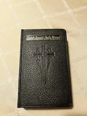 1964 SAINT JOSEPH DAILY MISSAL Prayers Of Catholic Church Daily Mass Hugo Hoever • $12.75