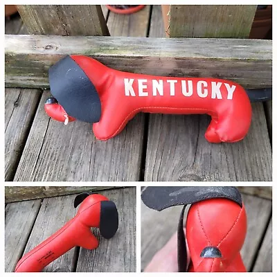 Antique Vintage Red Plastic Stuffed Dachshund Alabama Kentucky 50's 60s? • $14.99