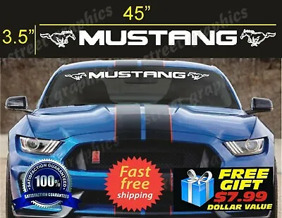 MUSTANG WINDSHIELD Vinyl Decal Stickers Graphics • $24.99