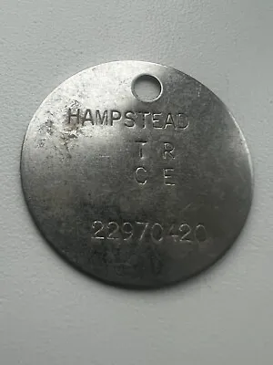 (b) Old Miners Colliery Pit Check Tally Token - Hampstead Tr Ce • £1.99
