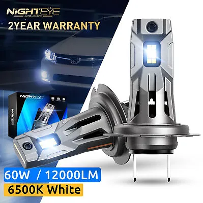 NIGHTEYE H7 LED Headlight Globe Canbus Compact Bulb Kit 12000LM Xenon White Beam • $32.99