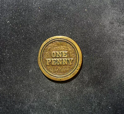 Old Masonic Engraved Penny Token Medal • $7